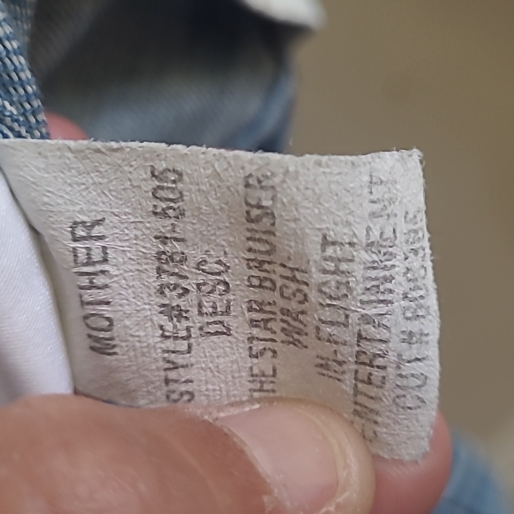 MOTHER The Star Bruiser Denim Jacket in In-Flight Entertainment Wash Sz XS - Picture 6 of 8